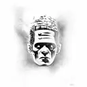 Frankenstein  tattoo design idea