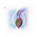 vulva tattoo design idea