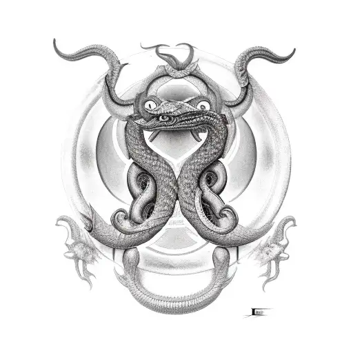 Jörmungandr tattoo design idea