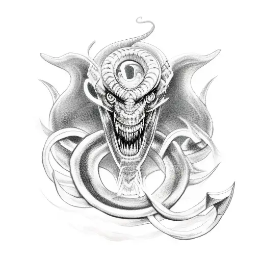 Jörmungandr from god of war tattoo design idea