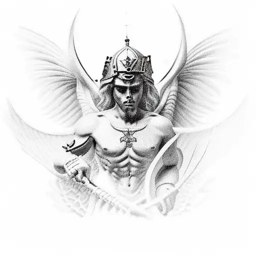 Saint Michael  tattoo design idea