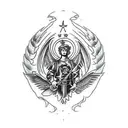 Saint Michael  tattoo design idea