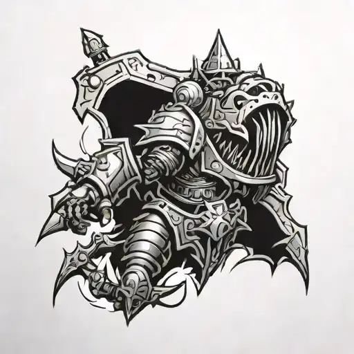 carcharodons astra Warhammer 40k universe tattoo design idea