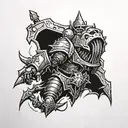 carcharodons astra Warhammer 40k universe tattoo design idea