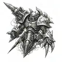 carcharodons astra Warhammer 40k universe tattoo design idea