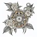 bts themed tattoo tattoo design idea