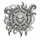 design a tatoo similar to baldur's tattoos from god of war tattoo design idea