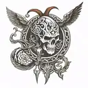 design a tatoo similar to baldur's tattoos from god of war tattoo design idea