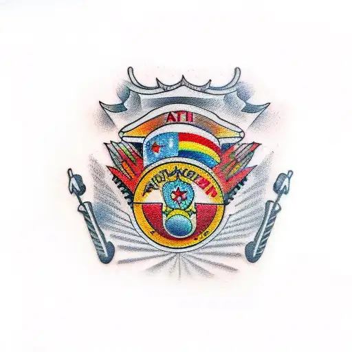 romanian tratitional arm band tattoo design idea