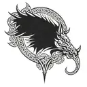 angry irish celtic boar head tattoo design idea