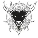 angry celtic boar head tattoo design idea