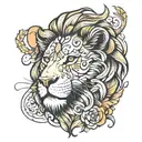lion tattoo design idea