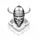  viking tribal tattoo design idea