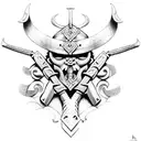  viking tribal tattoo design idea