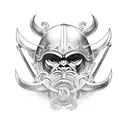  viking tribal tattoo design idea