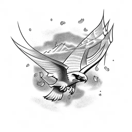 seahawk tattoo design idea