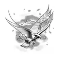 seahawk tattoo design idea