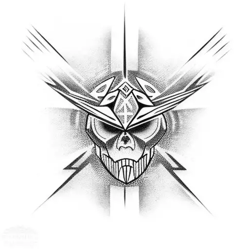 electric flash tattoo design idea