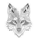 wolf in progress tattoo design idea