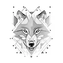 wolf in progress tattoo design idea
