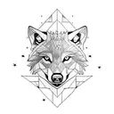 wolf in progress tattoo design idea