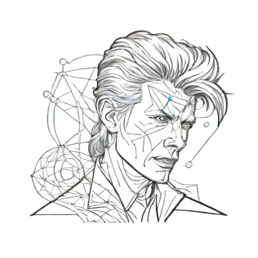 david bowie tattoo design idea