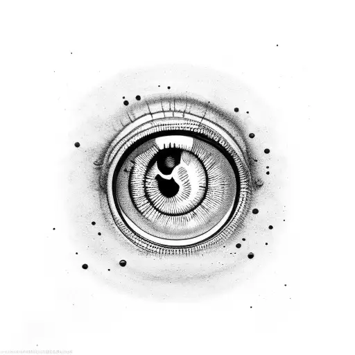 Antichrist's eye tattoo design idea