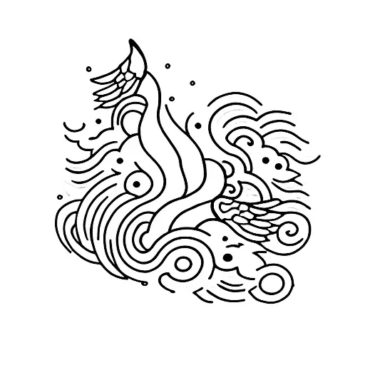 Fire and Kindness tattoo design idea