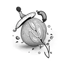 acorn tattoo design idea