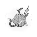 acorn tattoo design idea