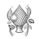 acorn tattoo design idea