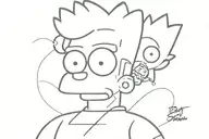 bart Simpson tattoo design idea