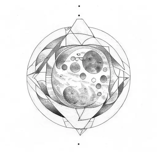 moon phases tattoo design idea