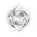 moon phases tattoo design idea