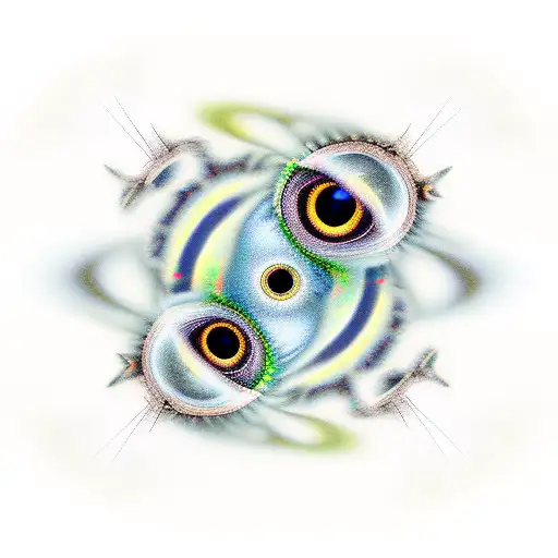 ring of eyes, fractals tattoo design idea
