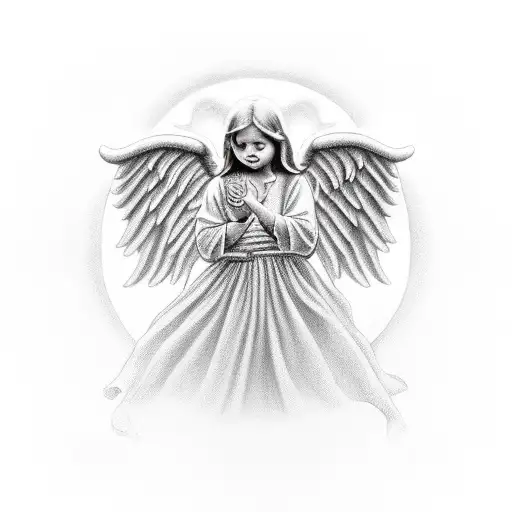 biblically accurate angel, ring of eyes tattoo design idea