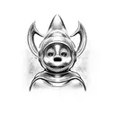 Tinky Winky teletubbie tattoo design idea