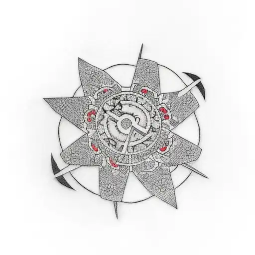 itachi and shuriken tattoo design idea