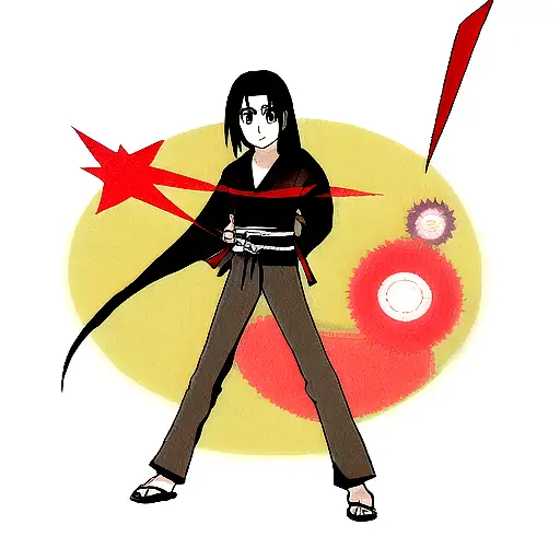 itachi and shuriken tattoo design idea