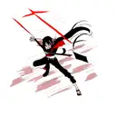 itachi and shuriken tattoo design idea