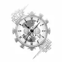 roman numerals tattoo design idea