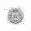 roman numerals tattoo design idea