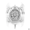 roman numerals tattoo design idea