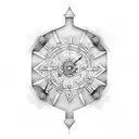 roman numerals tattoo design idea