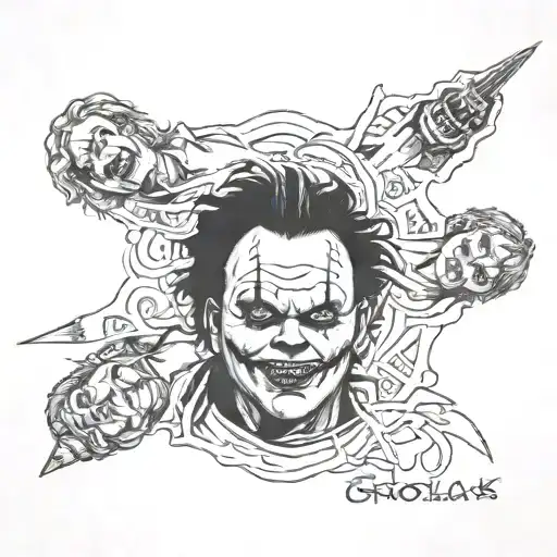 Leg sleeve of Micheal Myers, chucky, Ghostface, Freddie Kruger, Jason vorhesse, leather face tattoo design idea
