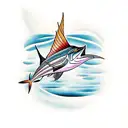 sailfish tattoo design idea