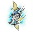 sailfish tattoo design idea