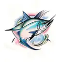 sailfish tattoo design idea