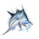 sailfish tattoo design idea
