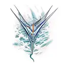 sailfish tattoo design idea